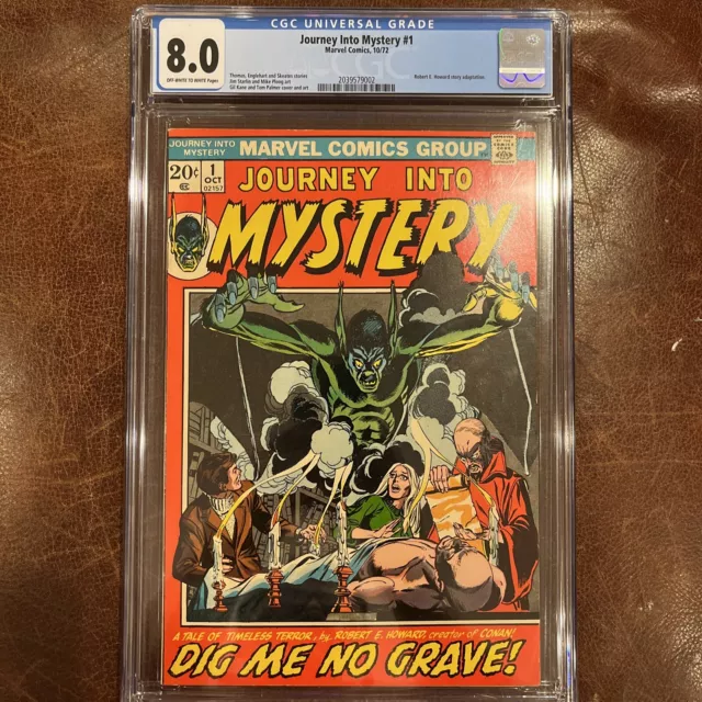 Journey Into Mystery #1 CGC 8.0 Marvel Bronze Age Comic Book, October 1972
