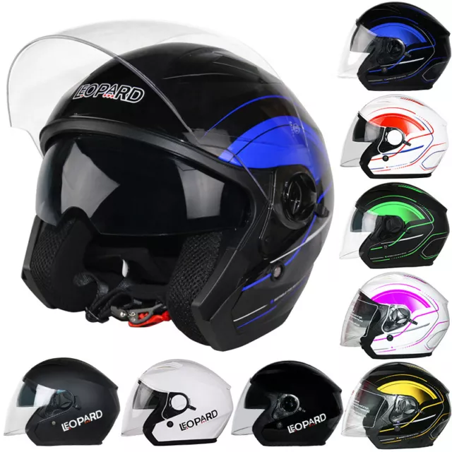 CLEARANCE ZORAX / LEO 608 Open Face DVS Motorbike Motorcycle Helmet Inner Visor