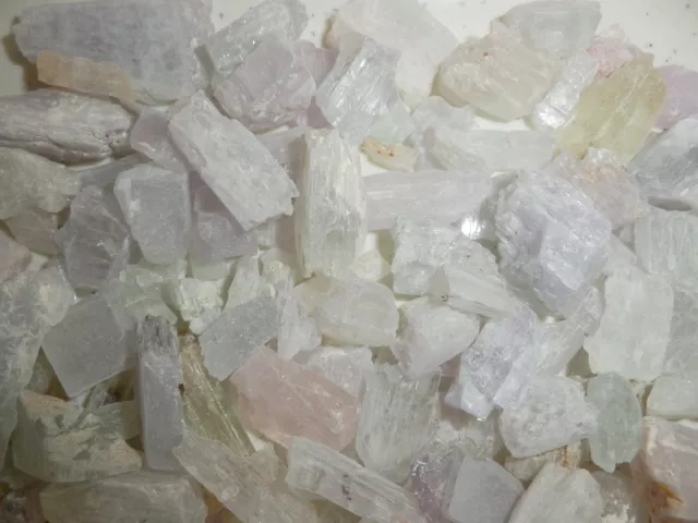 Spodumene Kunzite Hiddenite Triphane Crystal 1 to 10 g small pieces 0.5 Kg Lot