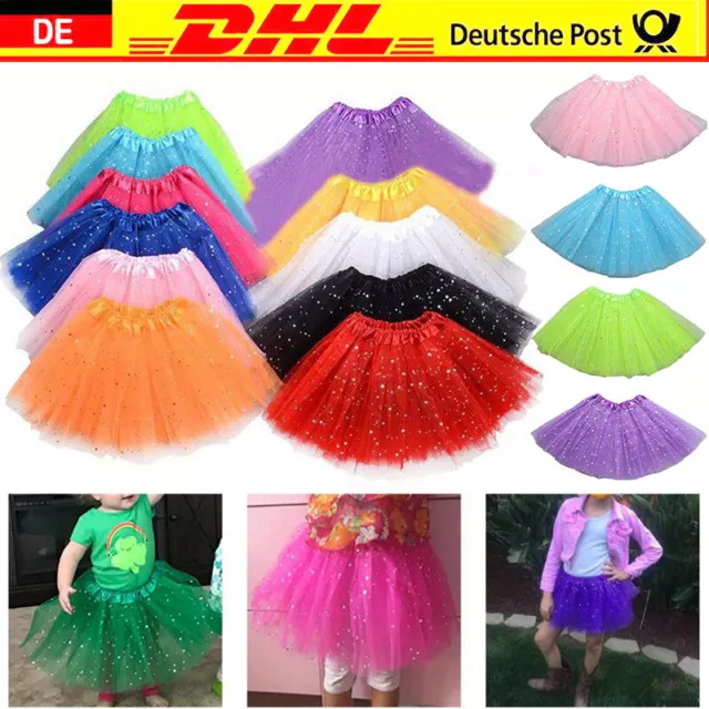 Baby Tütü Tutu Ballettrock Tüllrock 3 Lagen Petticoat Ballettkleid Rock Fasching