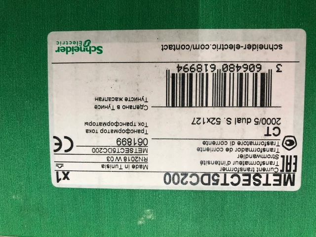 METSECT5DC200 2000/5A 30VA class 0.5 FS5 rail 52x127 /#8 E1LK 7343