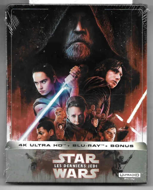 STAR WARS - Les Derniers Jedi / Blu-Ray + 4K Steelbook Neuf sous blister - VF