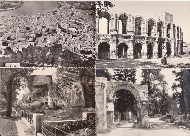 Lot 4 cartes postales anciennes PROVENCE ARLES 8