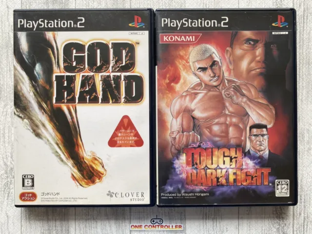 SONY PlayStation 2 PS2 God Hand w/ Soundtrack CD & Tough Dark Fight from Japan