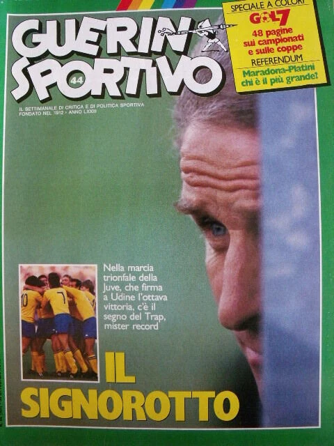 Magazine Guerin Sportivo N°17 De 1985, Hateley Et Garella En Couverture, Avec Film Du Championnat, Bon état
