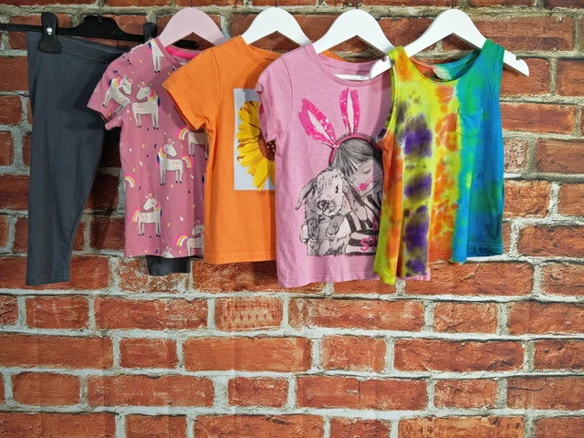 Girls Bundle Aged 4-5 Years Next M&S Zara T-Shirt Vest Leggings Unicorn 110Cm
