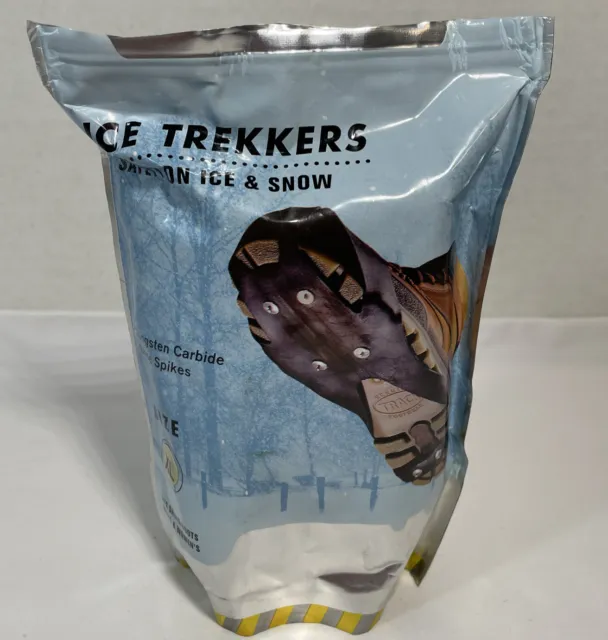 Ice Trekkers, Tungsten Carbide, Shoe & Boot Chains, Snow Crampon Spikes Size XL