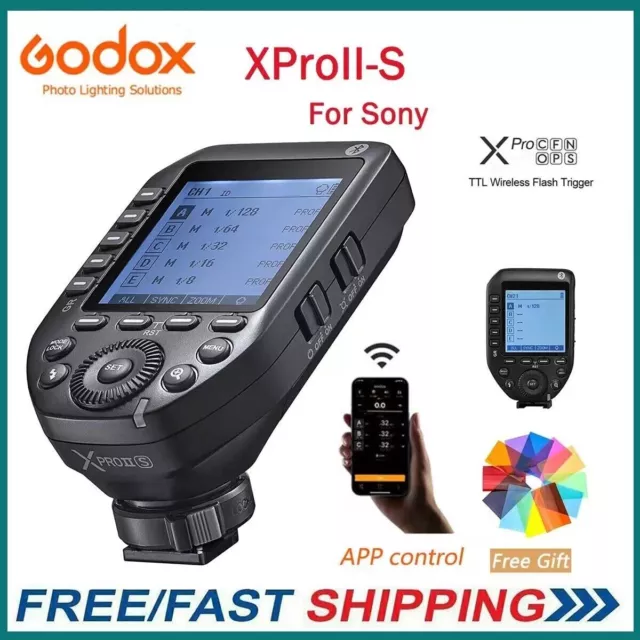 Godox XProII-S XPro II TTL Wireless Flash Trigger Transmitter for Sony Cameras