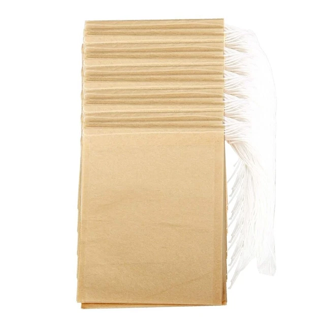 300PCS Tea  Bags, Disposable  Tea Bag with Drawstring  Strong Penetration UU8