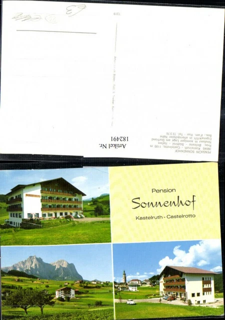 182491,Trentino Pension Sonnehof Kastelruth Castelrotto Bolzano Bozen Mehrbildka
