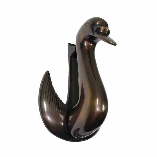 Swan Shaped Antique Brass Front Door Knocker with Hardware Renovators Supply