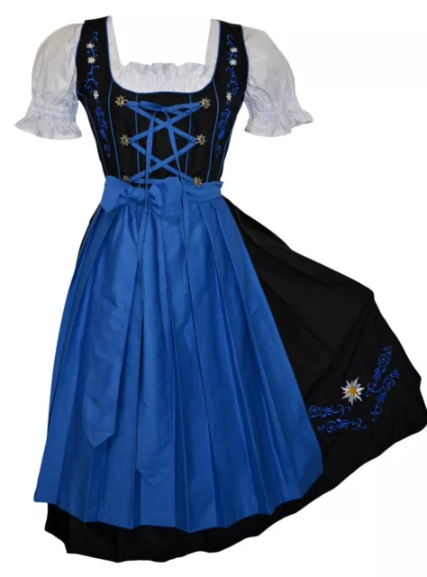 XL 18 German Women Waitress Dirndl Dress Oktoberfest Party Trachten Bavarian