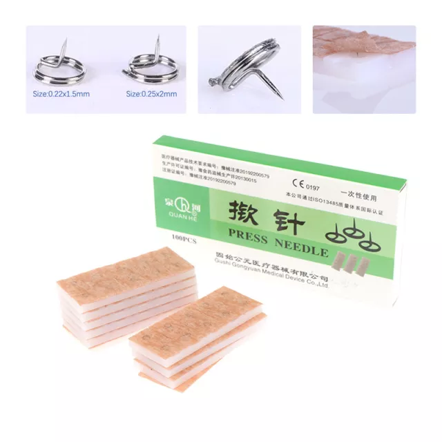 100 piezas/caja de kit de acupresión de semillas de oreja semillas de prensa desechables semillas de oreja (