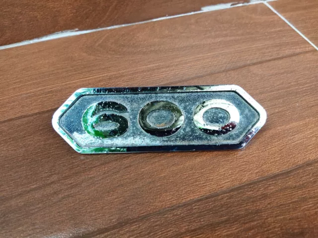 600 Vintage Metal Fender Emblem Badge fit Dodge 600 Truck Sweptline Powerwagon