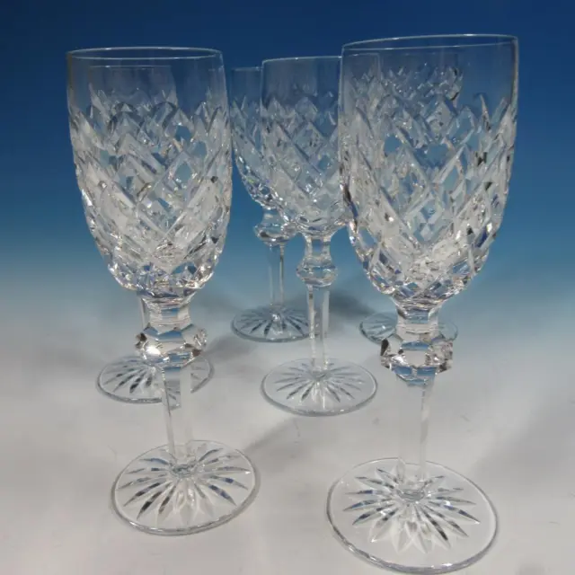 Waterford Crystal - Powerscourt - 6 Sherry Wine Goblets Glasses - 6 3/8 inches