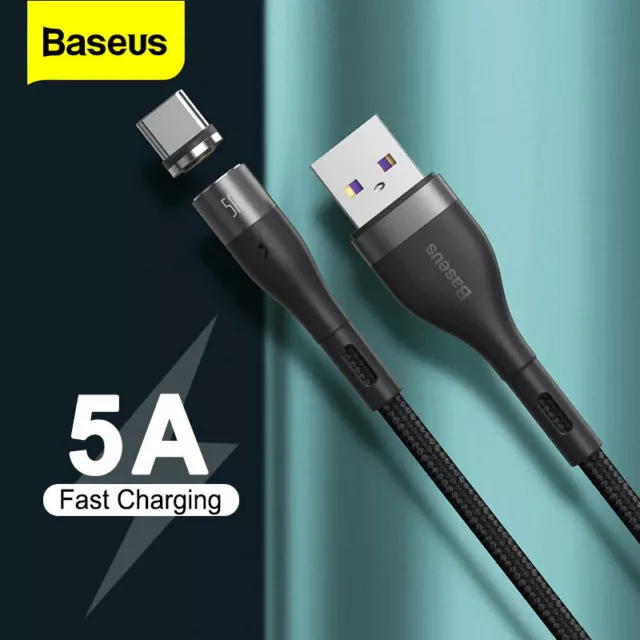 Baseus Magnetic USB for iPhone to USB C Cable 20W 18W PD Fast Charge Data  1m 2m