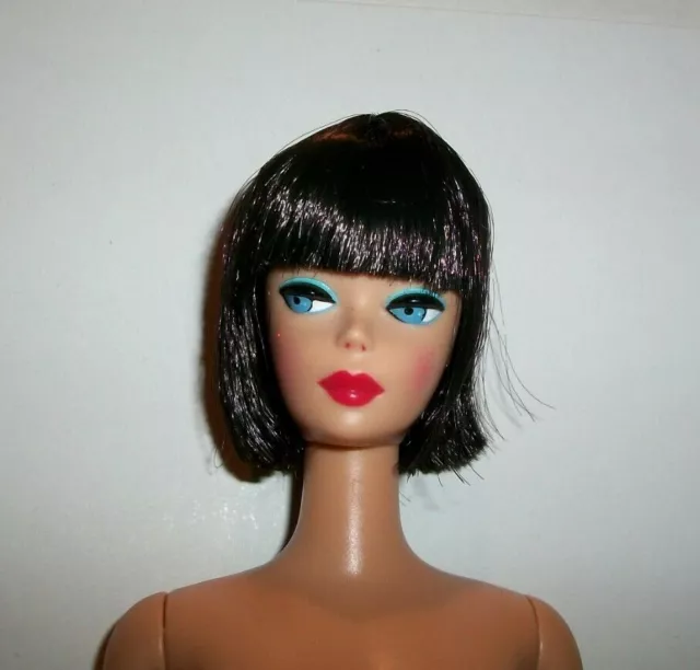 Reproduction Barbie Black Chic Short Hair American Girl Repro Doll Mattel Nfb