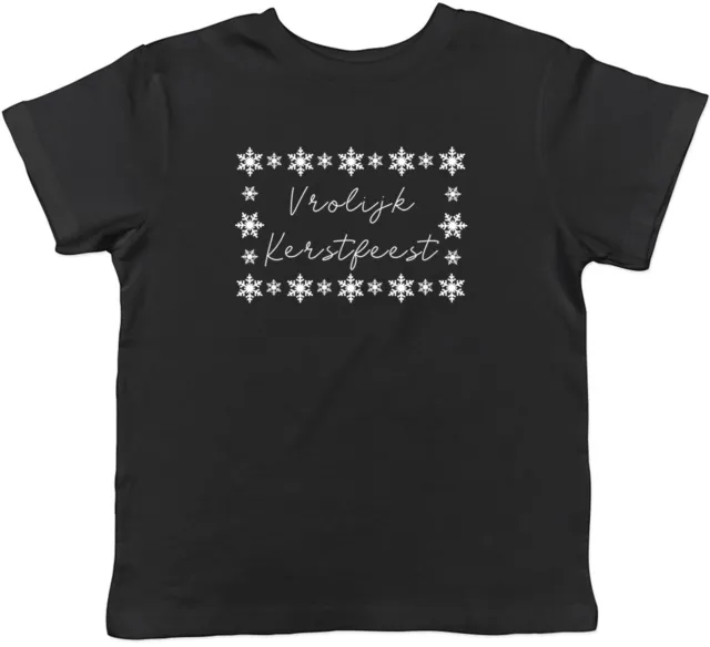T-shirt Buon Natale in olandese bambini ragazzi ragazze