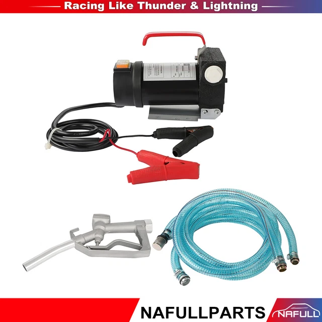 12V DC Electric Fuel Transfer Pump Diesel Kerosene Oil Commercial Portable New