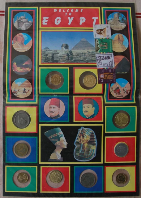 Pièces de Monnaie et Timbres Egypte