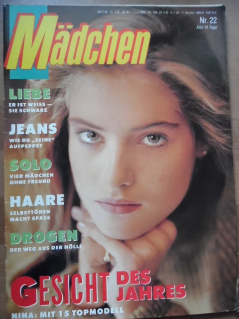 MÄDCHEN 22 - 11.10. 1989 mit Romantik-Poster, Nena Sophie Marceau CURE Bravo