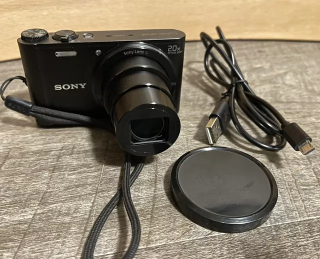 SONY Cyber-Shot DSC-WX300 18.2 MP Digital Camera 20x Optical Zoom Black