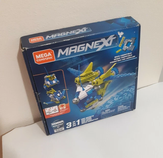Mega Construx Magnext 3-in-1 Mag-Rockets Magnetic Building Toy Complete