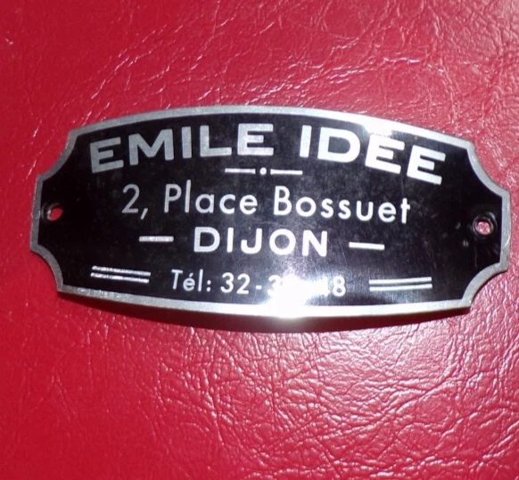 ANCIENNE PLAQUE VÉLO 1937 fiscale taxe impôt vélocipèdes