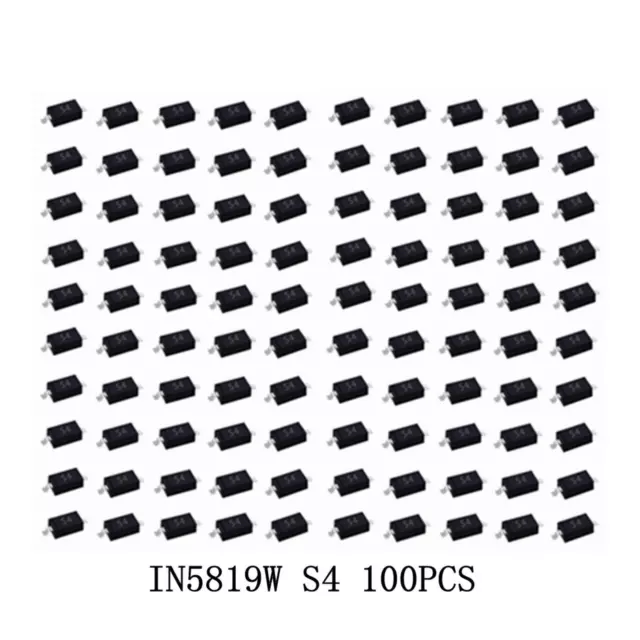 100 Stück 1N5819W S4 SMD Schottky Dioden Sod-123 Dauerhafter Ersatz