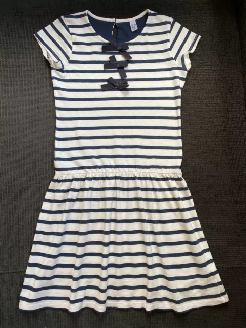 ZARA Kinder Sommer Kleid Schwarz/Weiß Gestreift Gr. 164 wie NEU !!