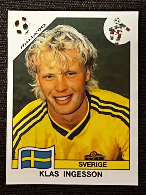 Sticker Panini World Cup Italy 90 Klas Ingesson Sverige # 238 Recup Removed