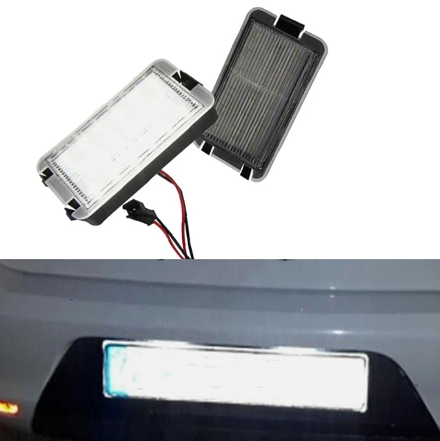 NSLUMO LED Kennzeichenleuchten Kompatibel mit Seat Ibiza Cordoba Leon Toledo 1M Arosa, Rücklicht Nummernschild Leuchte Klarlinse Hochhellig Ersatzteil Zubehör 2 Stück NSLUMO LED Kennzeichenleuchten Kompatibel mit Seat Ibiza Cordoba Leon Toledo 1M Arosa, Rücklicht Nummernschild Leuchte Klarlinse Hochhellig Ersatzteil Zubehör 2 Stück