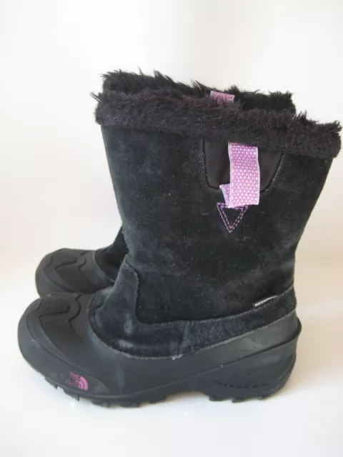 The North Face girls SNOW BOOTS Shellista suede waterproof II black winter fur