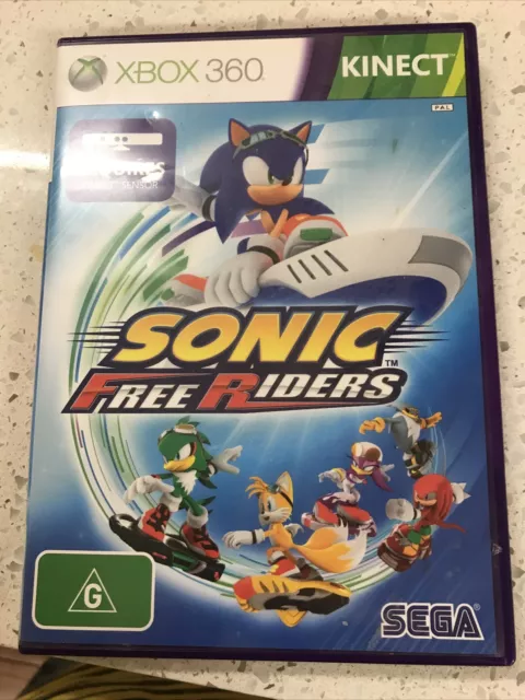 Sonic Free Riders Microsoft Xbox 360 Kinect Game - Tested / Working