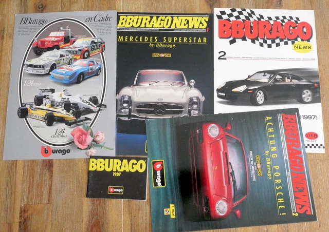 Agenda Publicitaire Bburago 1994 – Récipient Rare échelles 1/18, 1/24, 1/43