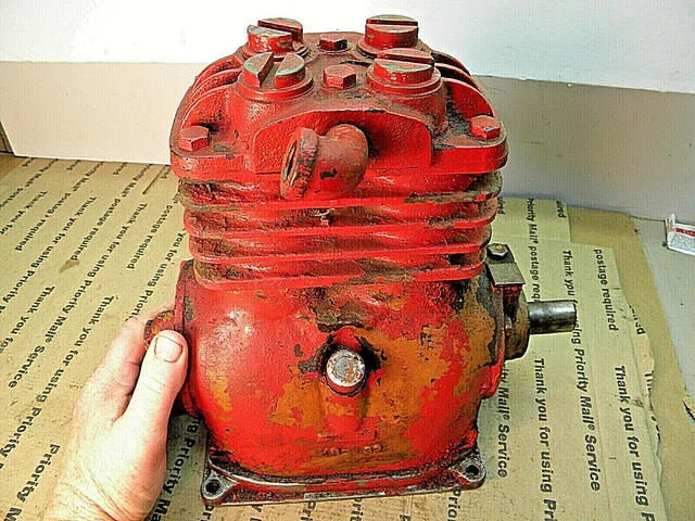 Vintage  Air Compressor Motor; Works fine 15/16 in. shaft Machinist