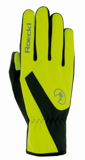 Roeckl Roth Winter Fahrrad Handschuhe gelb/schwarz 2022