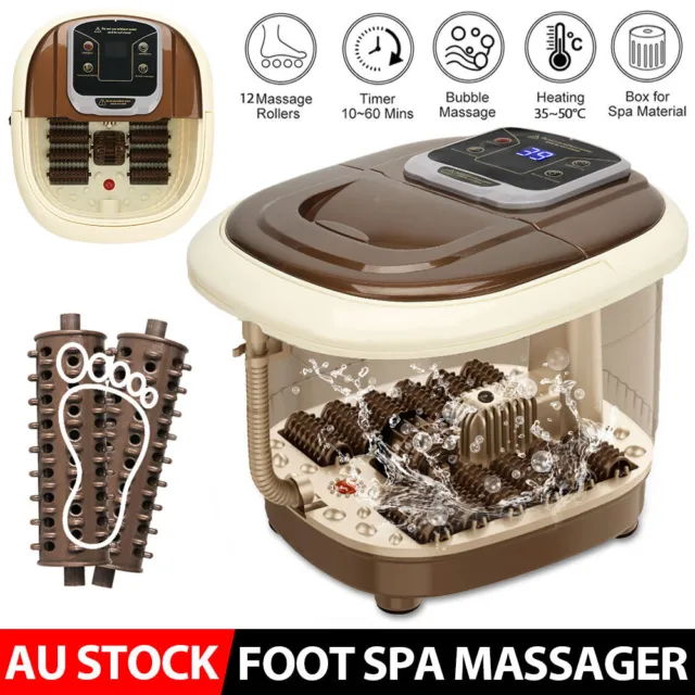Electric Foot Massager Foot Bath Tub Smart Auto Constant Bubble Foot Spa Heating