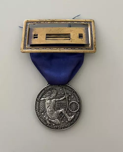 64th Annual American Numismatic Association Convention Medal Omaha 1955