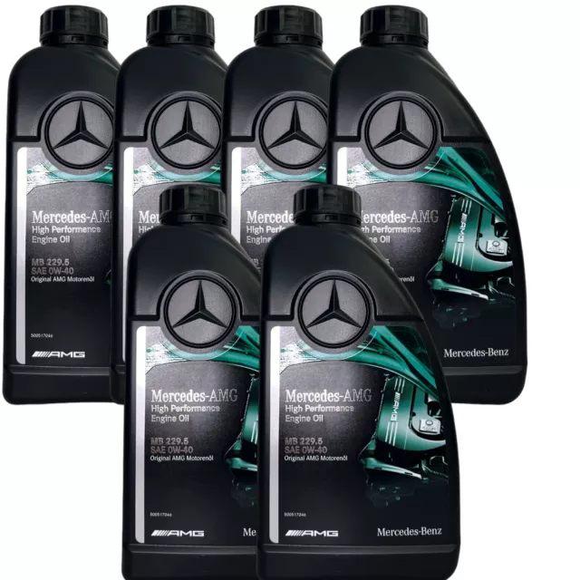 6x1 Li  Original AMG MERCEDES BENZ High Performance 0W40 Motoröl 0W-40 MB 229.5