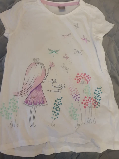 Pacchetto vestiti ragazze 8 9 anni fondo grigio top gap disney minnie top next 7
