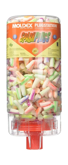 MOLDEX 6645 Sparkplugs Plug station, Earplug Dispenser (Pack of 500) Uncorded