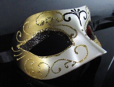 Venezia Hand Painted Eye Mask Italy Mardi Gras Masquerade Venetian Party