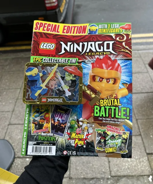 Lego Ninjago Legacy Magazine Issue 61 Legacy Box 112327 Jay Vs Bone Hunter Minif
