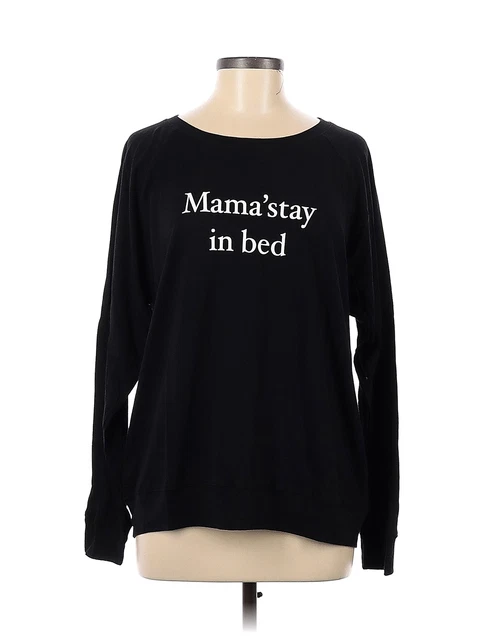 EMI JAY Women Black Long Sleeve T-Shirt S