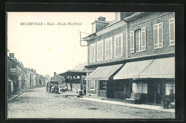 CPA Beuzeville, Route Honfleur