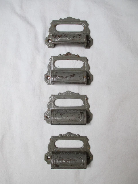 Historicismo Metal Asas Industria Diseño Escritorio Banco Cómoda Antiguo 4x