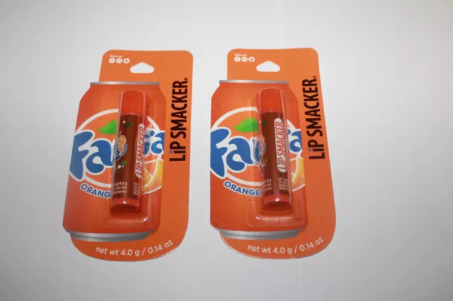 Fanta Orange Lip Smacker Lip Balm Lot Of 2 In Box