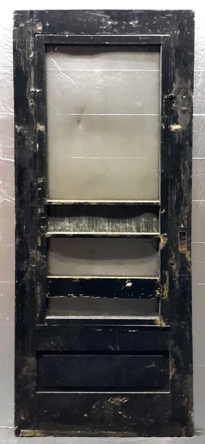 32"x80" Antique Vintage Old Victorian Wood Wooden Storm Screen Exterior Door