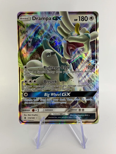 drampa gx pokemon card value This is of the Secret Rare rarity. Drampa GX 115/145 SM -